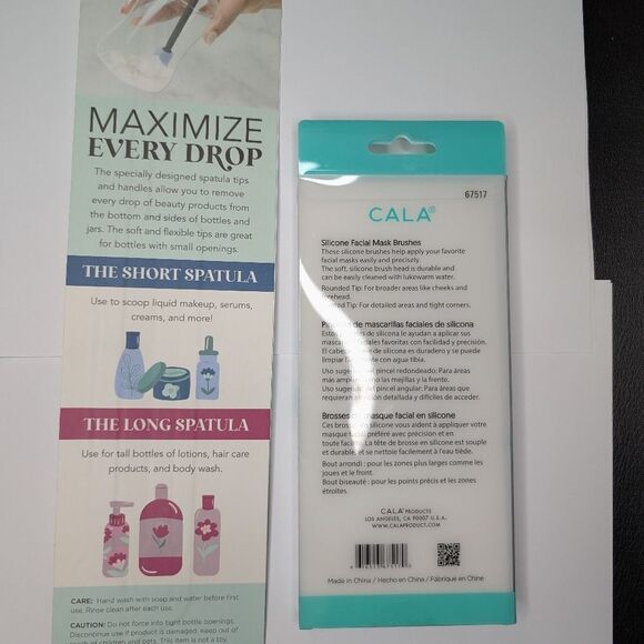 Set of 4: beauty spatulas and facial mask applicators - Picture 4 of 11